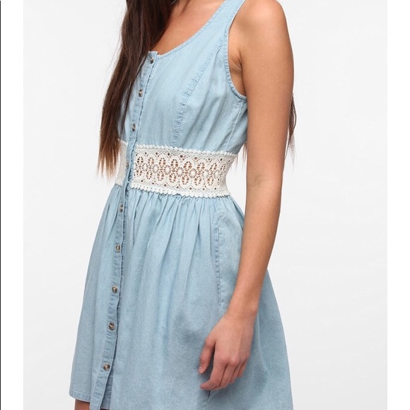 Urban Outfitters Dresses & Skirts - Blue Denim Chambray Pins & Needles Dress